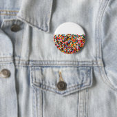 Badge Rond 5 Cm Bouton Sprinkles-Filled (En situation)