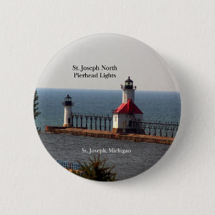 Badge Rond 5 Cm Bouton St. Joseph North Pierhead Lights
