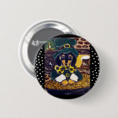 Badge Rond 5 Cm Bouton St. Patty (Devant & derrière)