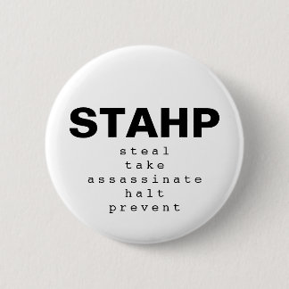 Badge Rond 5 Cm Bouton STAHP