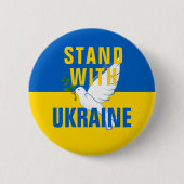 Badge Rond 5 Cm Bouton Stand With Ukraine (Devant)