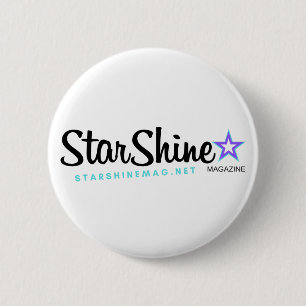 Badge Rond 5 Cm Bouton StarShine Magazine