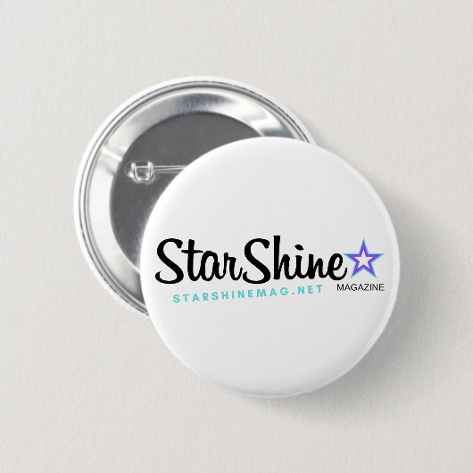 Badge Rond 5 Cm Bouton StarShine Magazine (Devant & derrière)