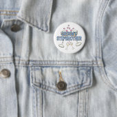 Badge Rond 5 Cm Bouton : Stepbrother de Groom (En situation)