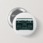 Badge Rond 5 Cm bouton stéréo rétro (Devant & derrière)