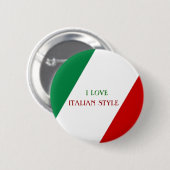 Badge Rond 5 Cm Bouton STYLE ITALIEN (Devant & derrière)