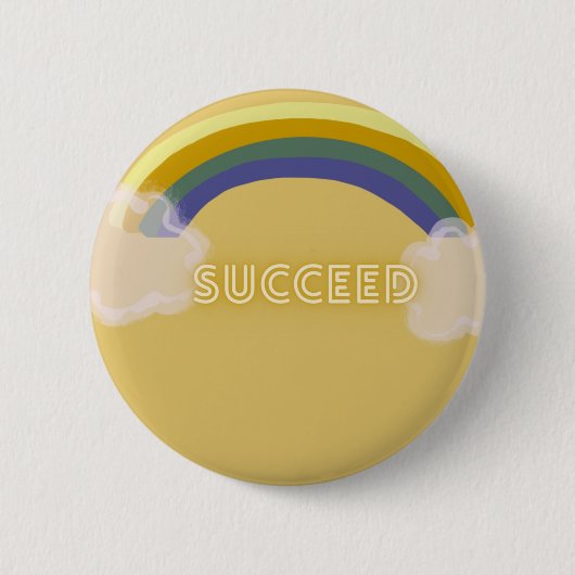 Badge Rond 5 Cm Bouton Succès (Devant)