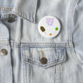 Badge Rond 5 Cm Bouton Sucre (En situation)