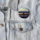Badge Rond 5 Cm Bouton Sunset du front de mer de New York (En situation)