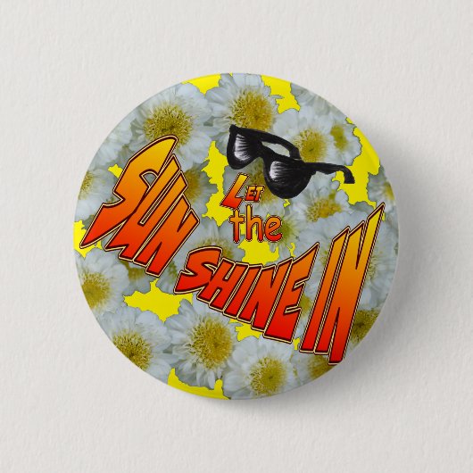 Badge Rond 5 Cm Bouton Sunshine personnalisable (Devant)
