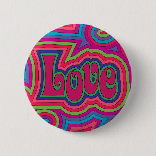 Badge Rond 5 Cm Bouton super d'amour