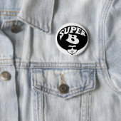 Badge Rond 5 Cm Bouton superbe d'Afro de B (En situation)