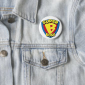 Badge Rond 5 Cm Bouton superbe du patron 2008 (En situation)