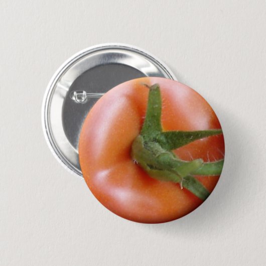 Badge Rond 5 Cm Bouton supérieur de la tomate (Devant & derrière)