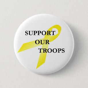 Badge Rond 5 Cm Bouton Support our Troops