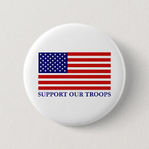 Badge Rond 5 Cm Bouton Support Our Troops