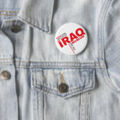 Badge Rond 5 Cm Bouton SÛR de VIGILE (avec le logo rouge) (En situation)