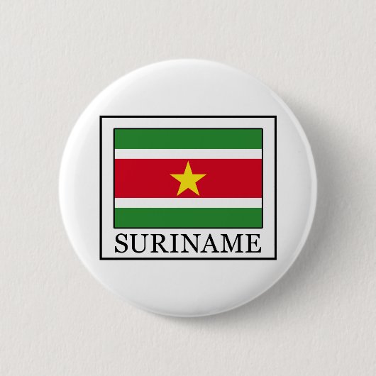 Badge Rond 5 Cm Bouton Suriname (Devant)