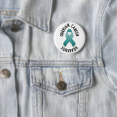 Badge Rond 5 Cm Bouton Survivant du cancer de l'ovaire (En situation)