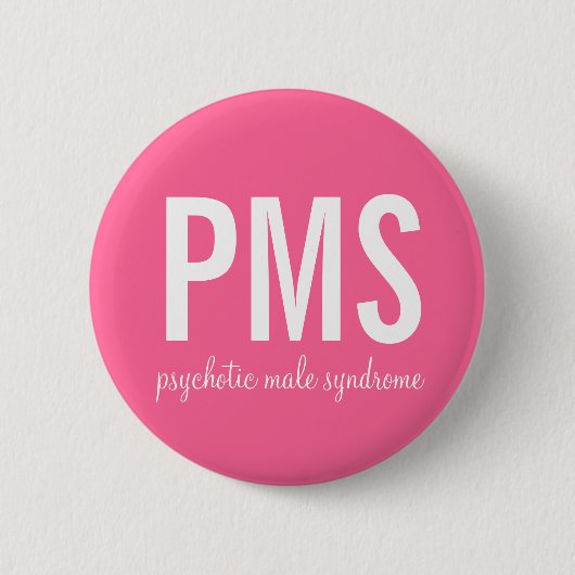 Badge Rond 5 Cm Bouton Syndrome Psychotique Masculin (SPM) (Devant)