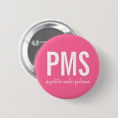Badge Rond 5 Cm Bouton Syndrome Psychotique Masculin (SPM) (Devant & derrière)
