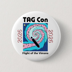 Badge Rond 5 Cm Bouton TAG Con 2026 Flight of the Vimana