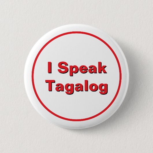 Badge Rond 5 Cm Bouton Tagalog (Devant)