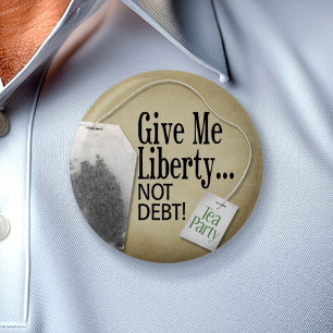 Badge Rond 5 Cm Bouton Tea Party