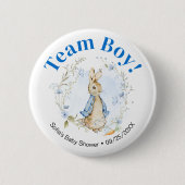 Badge Rond 5 Cm Bouton Team Boy Peter Rabbit (Devant)