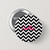 Badge Rond 5 Cm Bouton tendance Chevron (Devant & derrière)