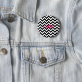 Badge Rond 5 Cm Bouton tendance Chevron (En situation)