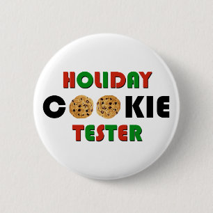 Badge Rond 5 Cm Bouton Tester Cookie Holiday