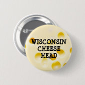 Badge Rond 5 Cm Bouton Tête de fromage Wisconsin (Devant & derrière)