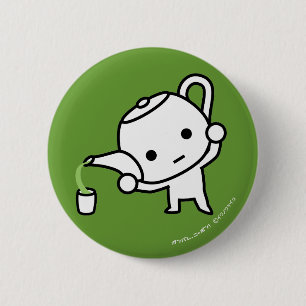 Badge Rond 5 Cm Bouton - thé vert - billet vert