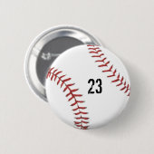 Badge Rond 5 Cm bouton Thème de baseball (Devant & derrière)