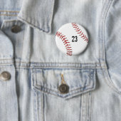 Badge Rond 5 Cm bouton Thème de baseball (En situation)