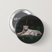 Badge Rond 5 Cm Bouton Tiger (Devant & derrière)