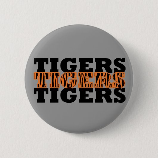Badge Rond 5 Cm Bouton Tiger (Devant)