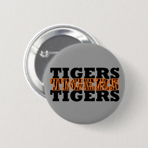 Badge Rond 5 Cm Bouton Tiger