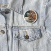 Badge Rond 5 Cm Bouton Tiger Cub (En situation)
