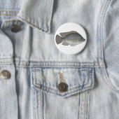 Badge Rond 5 Cm Bouton Tilapia du Nil (En situation)