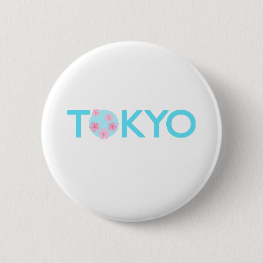 Badge Rond 5 Cm Bouton Tokyo (Devant)