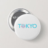 Badge Rond 5 Cm Bouton Tokyo (Devant & derrière)