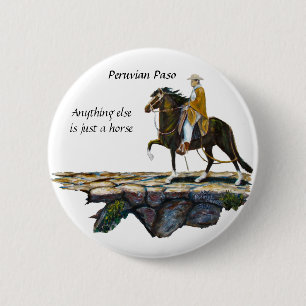 Badge Rond 5 Cm Bouton, traînée de montagne péruvienne