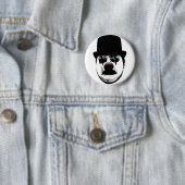 Badge Rond 5 Cm Bouton triste de clown (En situation)