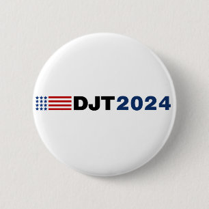 Badge Rond 5 Cm Bouton Trump 2024 DJT
