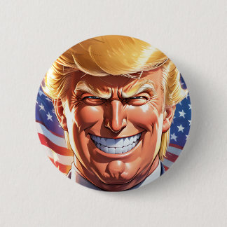 Badge Rond 5 Cm Bouton Trump MAGA 2024 America First