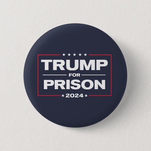 Badge Rond 5 Cm Bouton TRUMP POUR PRISON 2024 (Devant)