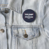 Badge Rond 5 Cm Bouton TRUMP POUR PRISON 2024 (En situation)