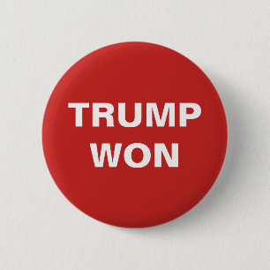 Badge Rond 5 Cm Bouton Trump Won